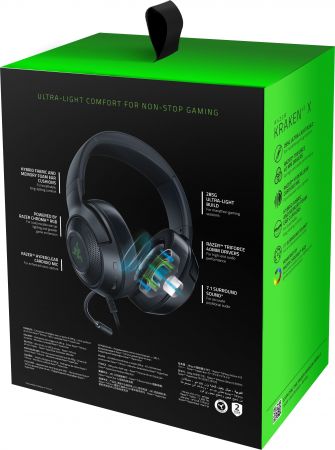 Ігрова гарнітура RAZER Kraken V3 X 7.1 USB FRML Packaging Black (RZ04-03750300-R3M1) Ігрова гарнітура RAZER Kraken V3 X 7.1 USB FRML Packaging Black (RZ04-03750300-R3M1) | Фото 4