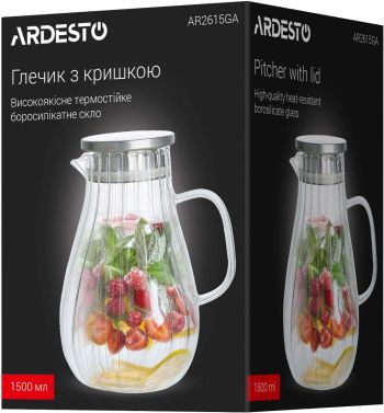 Глечик з кришкою Ardesto Iceberg, 1500мл (AR2615GA) | Фото 5