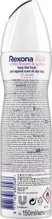 Антиперспірант REXONA Свіжість білих квітів та лічі 150 мл (8717163680568) Антиперспірант REXONA Свіжість білих квітів та лічі 150 мл (8717163680568) | Фото 6