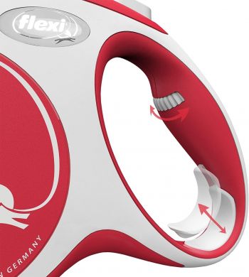 Повідець-рулетка Flexi New Comfort L до 60 кг 5 м червоний (4000498043707) Повідець-рулетка Flexi New Comfort L до 60 кг 5 м червоний (4000498043707) | Фото 3