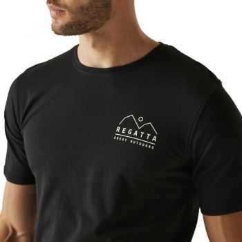 Футболка чоловіча Regatta ClineIX RMT296-T6N S чорна (5063516005773) | Фото 6