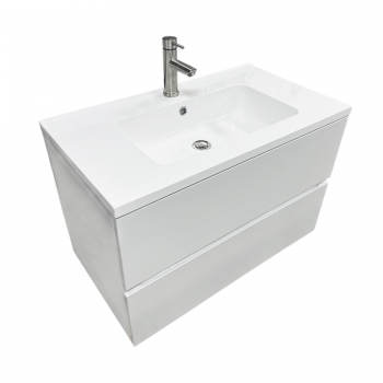 Купить раковину Набір для ванної Adamant Flate 80, з сифоном Click-Clac (4824296207801) | Фото 3