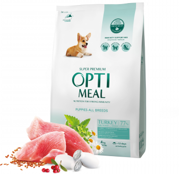 Сухий корм Optimeal для цуценят всіх порід з індичкою 4кг (B1760301) Сухий корм Optimeal для цуценят всіх порід з індичкою 4кг (B1760301) | Фото 3