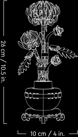 Конструктор LEGO Icons Хризантема (10368) Конструктор LEGO Icons Хризантема (10368) | Фото 7