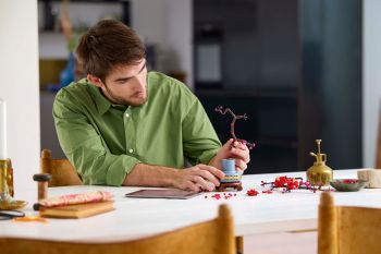 Купить конструктор Конструктор LEGO Icons Сливовий цвіт (10369) | Фото 11