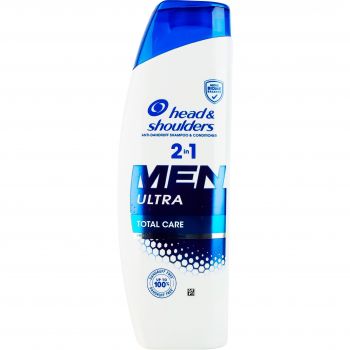 Шампунь та бальзам-ополіскувач проти лупи Head & Shoulders 2в1 Комплексний догляд 330мл (8700216304801) | Фото 1