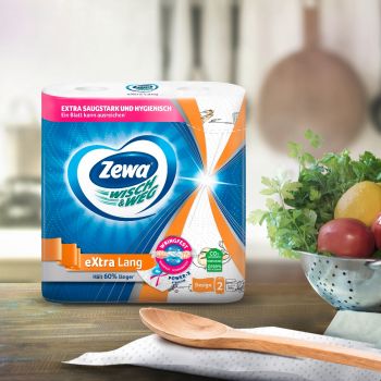 Паперові рушники ZEWA Wisch&Weg Extra Lang 2 шари 2шт (7322540973112) | Фото 12