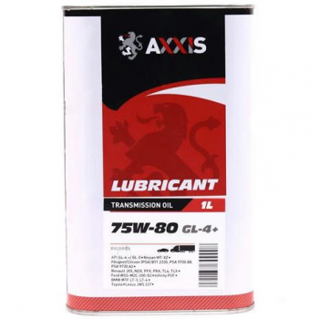 Олива трансмісійна Axxis 75W-80 GL-4 + 1л (AX-2162) (48021238309) | Фото 1