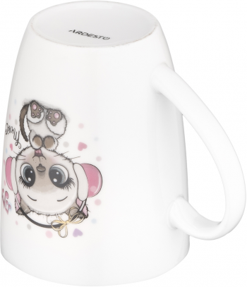 Купить чашку, кружку Чашка з ложкою ARDESTO Music, 320 мл, білий (AR3041BS) | Фото 6