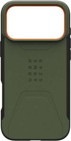 Чохол UAG для iPhone 17 Pro Max Civilian MagSafe Olive/Orange (114546117297) | Фото 1