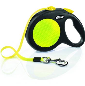 Повідець-рулетка Flexi New Neon M до 25 кг 5 м чорний/жовтий (4000498031704) Повідець-рулетка Flexi New Neon M до 25 кг 5 м чорний/жовтий (4000498031704) | Фото 1