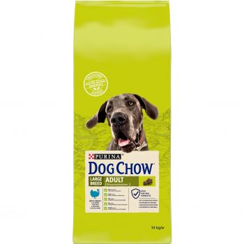 Сухий корм собак великих порід Dog Chow Adult Large Breed з індичкою, 14 кг (7613034487926) | Фото 1