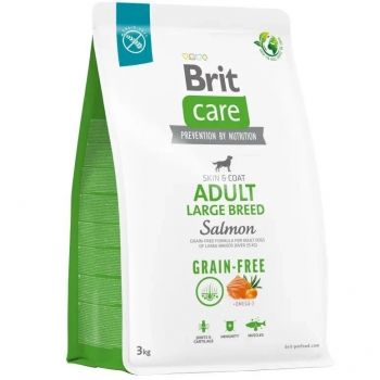Корм для собак великих порід Brit Care Dog Grain-free Adult Large Breed беззерновий з лососем 3кг (8595602558902) | Фото 1