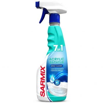 Засіб для миття акрилових ванн Sarmix з тригером 500 мл (4820268103772) Засіб для миття акрилових ванн Sarmix з тригером 500 мл (4820268103772) | Фото 1