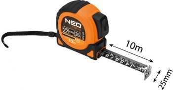 Рулетка Neo Tools Super Black, 10мx25мм (67-245) | Фото 2