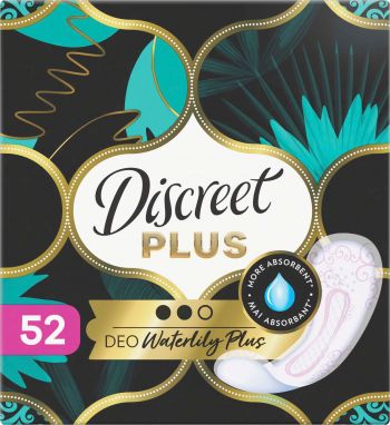 Прокладки щоденні DISCREET ZonePlus Deo Waterlilly 52 шт (8700216154789) Прокладки щоденні DISCREET ZonePlus Deo Waterlilly 52 шт (8700216154789) | Фото 3