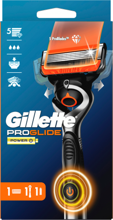 Бритва GILLETTE Fusion 5 Proglide Power з 1 змінним картриджем (7702018390786) | Фото 11