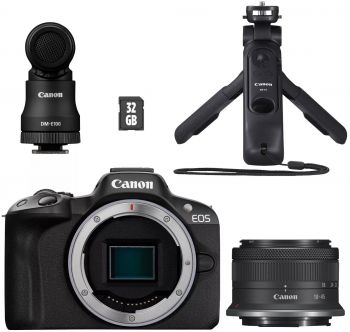 Фотоапарат CANON EOS R50 + RF-S 18-45 IS STM Black Creator Kit (5811C036) | Фото 4