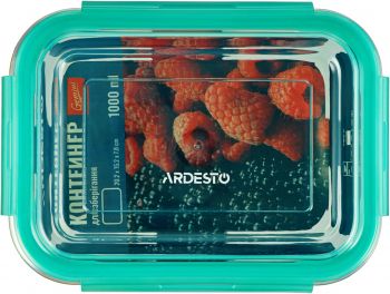 Купить емкость для хранения Контейнер для зберігання ARDESTO Gemini, 1л, боросилікатне скло (AR1210RB) | Фото 4