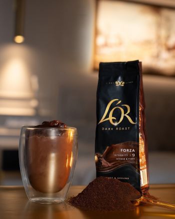 Кава L`OR зерна Espresso Forza, 500г, 100% арабіка (8711000324141) | Фото 5