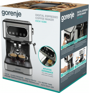 Кавоварка еспресо GORENJE ESCM15DBK Кавоварка еспресо GORENJE ESCM15DBK | Фото 6