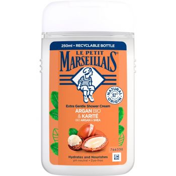 Гель для душу Le Petit Marseillais БІО Арганова олія та Ши 250мл (3574661711553) | Фото 1