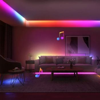 Стрічка світлодіодна розумна Govee H618С RGBIC Basiз Wi-Fi + Bluetooth LED Strip Light (H618C3D1) Стрічка світлодіодна розумна Govee H618С RGBIC Basiз Wi-Fi + Bluetooth LED Strip Light (H618C3D1) | Фото 5