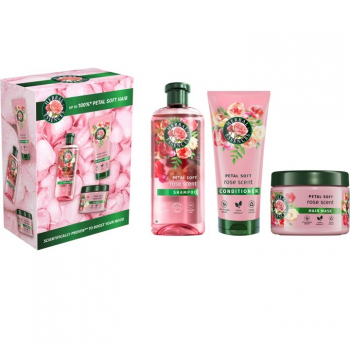 Подарунковий набір Herbal Essences Rose Petal Soft Шампунь 350 мл + Бальзам 250 мл + Маска 300 мл (8700216614399) | Фото 1