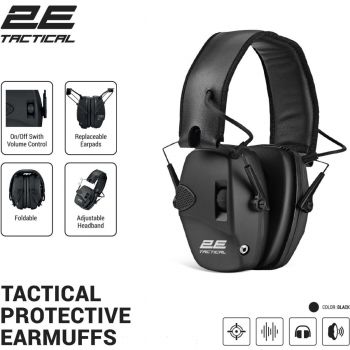 2E Pulse Pro Black NRR 22 dB, активні (2E-TPE026BK) | Фото 1