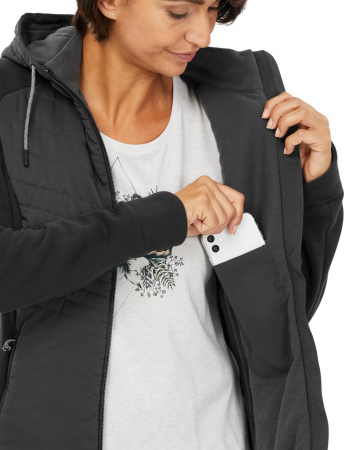 Кофта жіноча для туризму Quechua NH500 Hybrid 8664870 XL чорна (4433708_Quechua) Кофта жіноча для туризму Quechua NH500 Hybrid 8664870 XL чорна (4433708_Quechua) | Фото 3