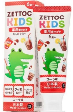 Zettoc Nippon Toothpaste Kids Cola 70 г (4582118954421) | Фото 1