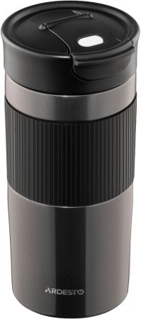Термочашка ARDESTO Comfort 450мл, нержавіюча сталь, чорний (AR2645CMB) Термочашка ARDESTO Comfort 450мл, нержавіюча сталь, чорний (AR2645CMB) | Фото 2