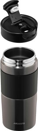Термочашка ARDESTO Comfort 450мл, нержавіюча сталь, чорний (AR2645CMB) Термочашка ARDESTO Comfort 450мл, нержавіюча сталь, чорний (AR2645CMB) | Фото 3