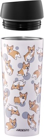 Термочашка ARDESTO Coffee Time Corgi 450мл, сірий, нержавіюча сталь (AR2645CR) | Фото 4