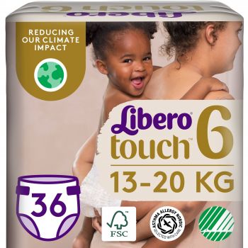 Підгузки LIBERO Touch 6 (13-20 кг) 36 шт (7322541750255) | Фото 1