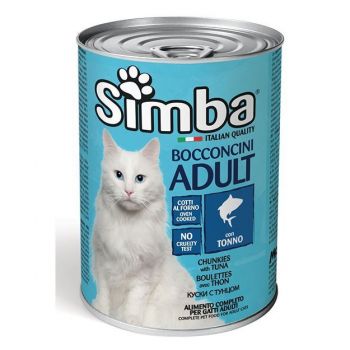 Вологий корм SIMBA cat wet з тунцем 415 г (8009470009096) | Фото 1