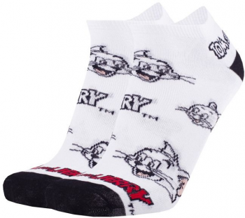 Шкарпетки дитячі Duna 38-40 1 пара біло-чорні з принтом Tom and Jerry (4823094650298) | Фото 9