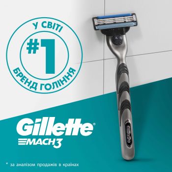 Зміні картриджі GILLETTE Mach 3, 8 шт (8700216066556) Купить сменный картридж для бритвенных станков Зміні картриджі GILLETTE Mach 3, 8 шт (8700216066556) | Фото 4