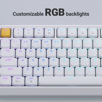 Купить клавиатуру Клавіатура KEYCHRON J1 WL/BT/USB-A  EN/UKR White (J1-Q4-UA) | Фото 2