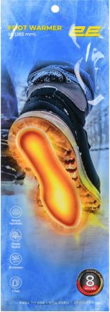 Сольова термохімічна грілка для ніг 2E розмір XL (283мм), до 8 годин - 20 пар (2E-NAFW8XL-DB) Сольова термохімічна грілка для ніг 2E розмір XL (283мм), до 8 годин - 20 пар (2E-NAFW8XL-DB) | Фото 4