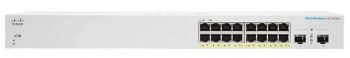 Комутатор Cisco CBS220 Smart 16-port GE, PoE, 2x1G SFP (CBS220-16P-2G-EU) | Фото 1