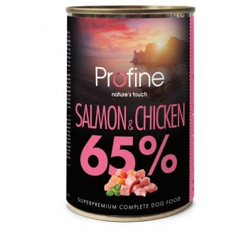 Консерва для собак Profine Dog 400г з лососем та м'ясом курей (8595602554386) | Фото 1