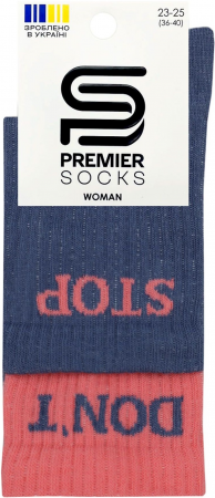 Шкарпетки жіночі Premier Socks 36-40 1 пара сині (4820203356003) | Фото 2