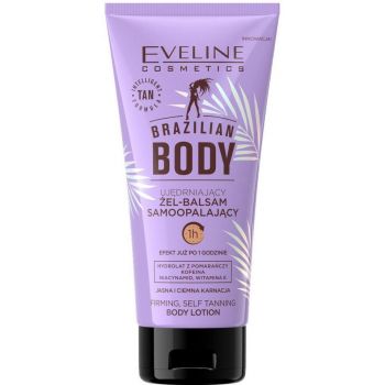Гель-бальзам для тіла Eveline Brazilian Body ефект автозасмаги зміцнюючий 150 мл (5903416053217) | Фото 1