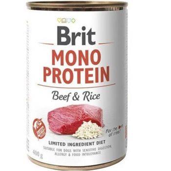 Корм для собак Brit Mono Protein з яловичиною та рисом 400 г (8595602529735) | Фото 1