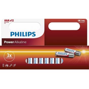 PHILIPS Power Alkaline AAA щелочная, блистер, 12 шт (LR03P12W/10) | Фото 1