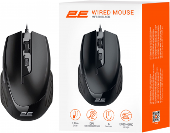 Миша 2E MF180 USB Black (2E-MF180UB) Купить мышь Миша 2E MF180 USB Black (2E-MF180UB) | Фото 4