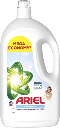 Гель для прання Ariel для чутливої шкіри 3,87л (8700216691444) Купить стиральное средство Гель для прання Ariel для чутливої шкіри 3,87л (8700216691444) | Фото 1
