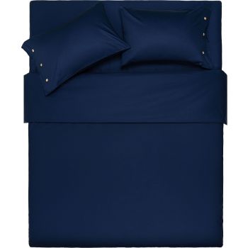 Купить простыню Простирадло на резинці ARDESTO Mix&Match, 180x200+30см, 100% бавовна, сатин, синій (ART1820FSN) | Фото 1