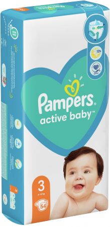 Підгузки PAMPERS Active Baby Midi (6-10 кг) 54 шт (8001090948977) | Фото 5